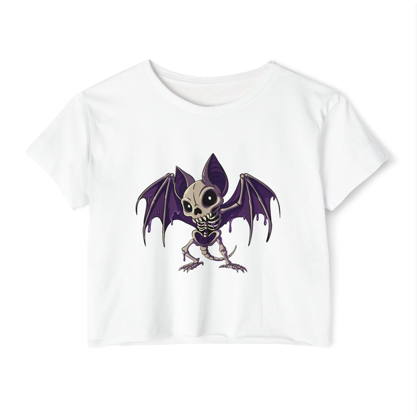 Purple People Eater Batty - Festival Crop Top