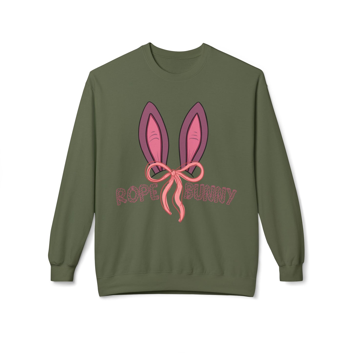 Rope Bunny - Unisex Midweight Softstyle Fleece Crewneck Sweatshirt