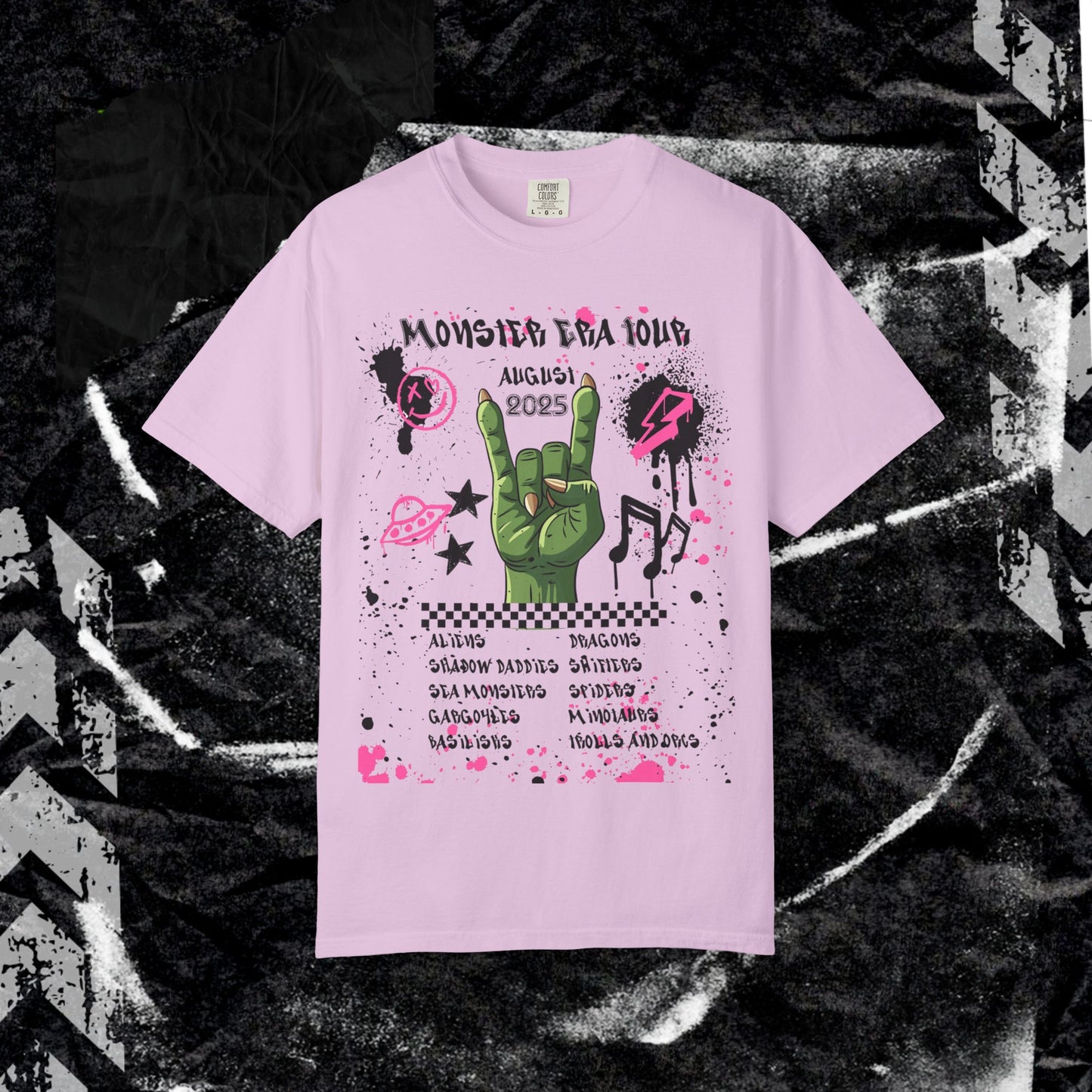 Monster Era Tour - Unisex Garment-Dyed T-shirt.