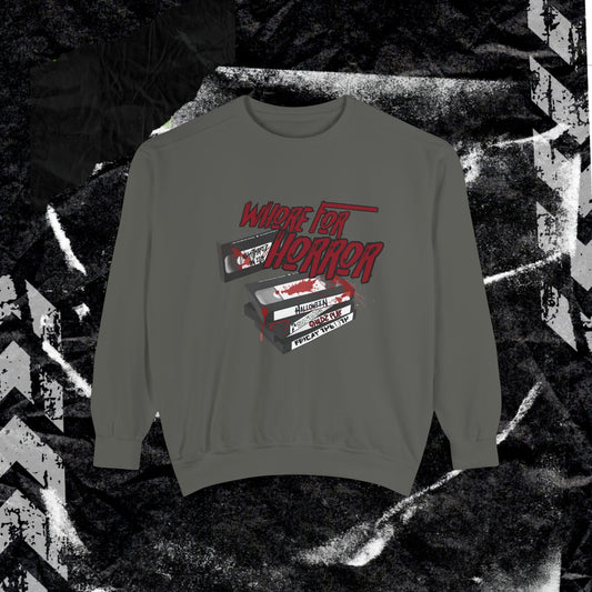 WHORE FOR HORROR - Dyed Sweatshirt