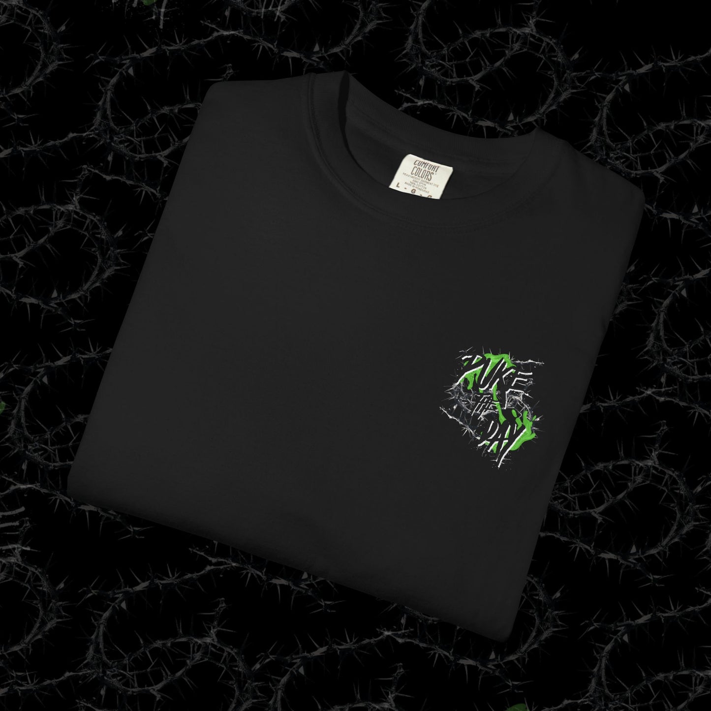 DONT TRUST THE LIVING  (BACK PRINT) - Unisex Garment-Dyed T-shirt.