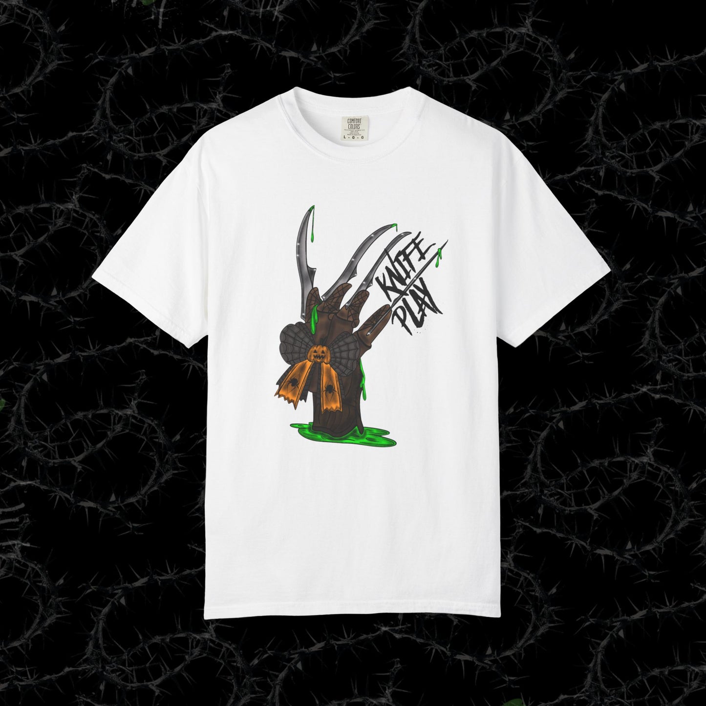 KNIFE PLAY - Unisex Garment-Dyed T-shirt.