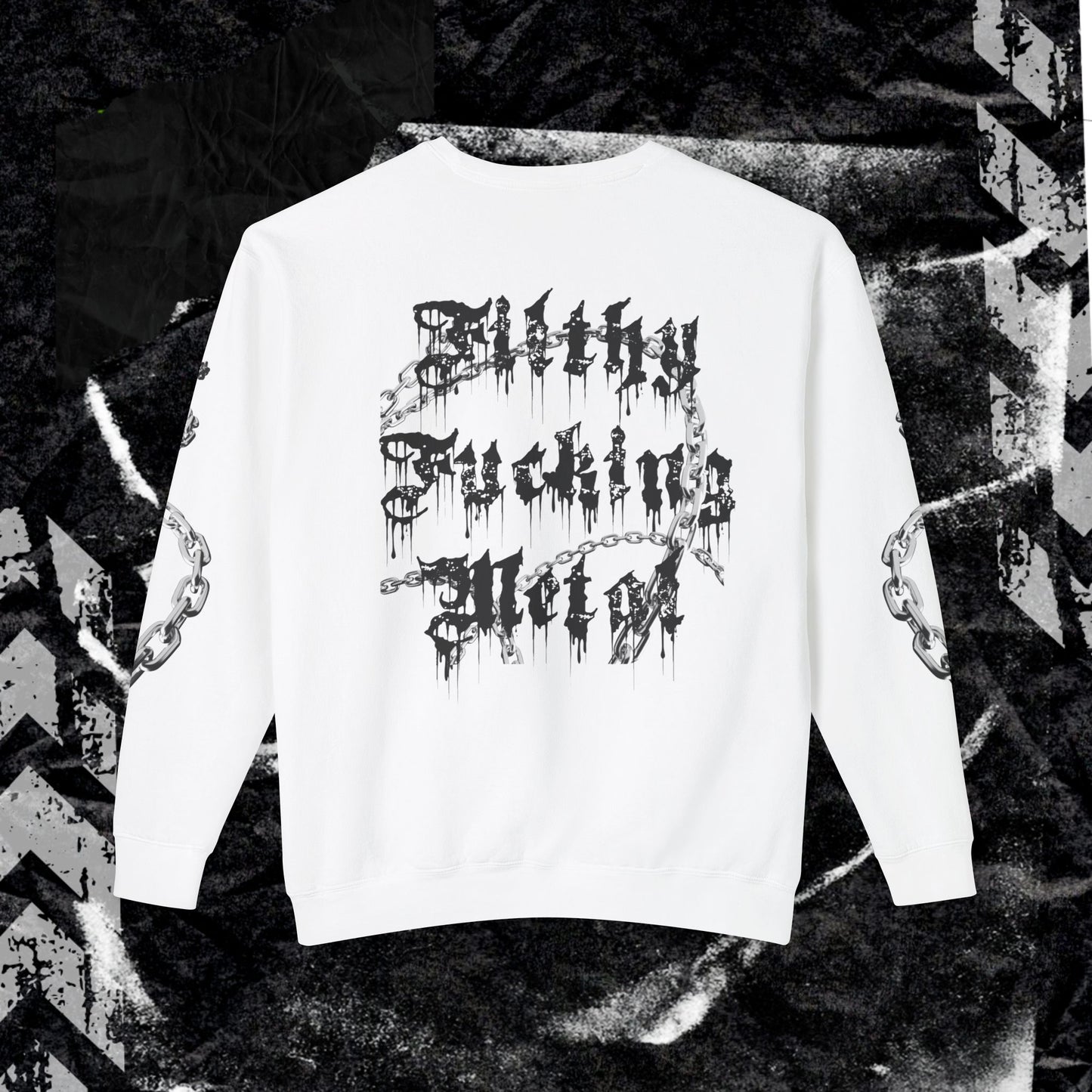 FITHLY F*CKING METAL - Unisex Lightweight Crewneck Sweatshirt