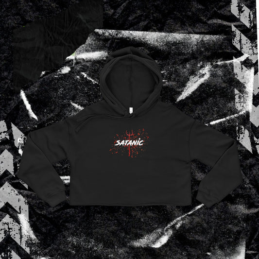 SATANIC - Women's Cropped Hoodie