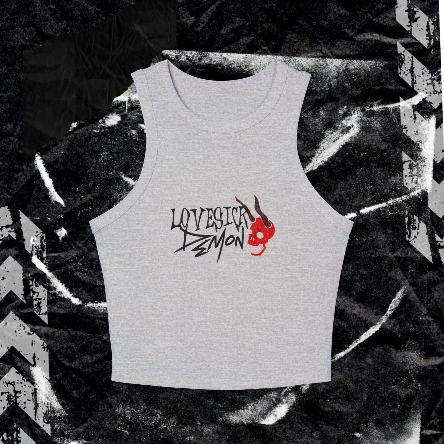 Lovesick Demon - Women's Micro Rib Racer Tank Top