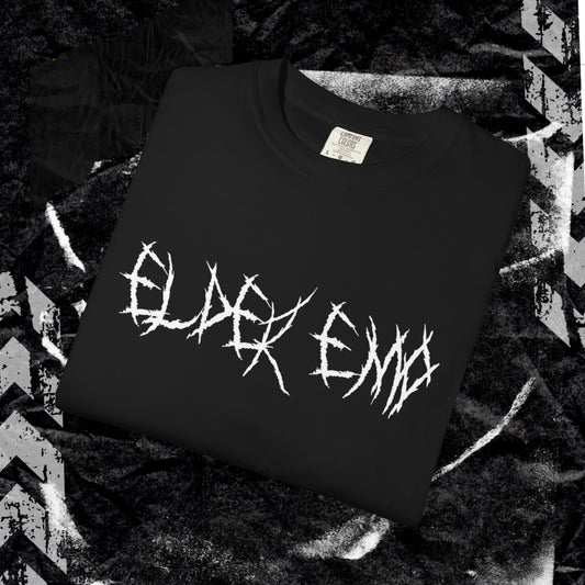 Elder Emo - Unisex Garment-Dyed T-shirt.
