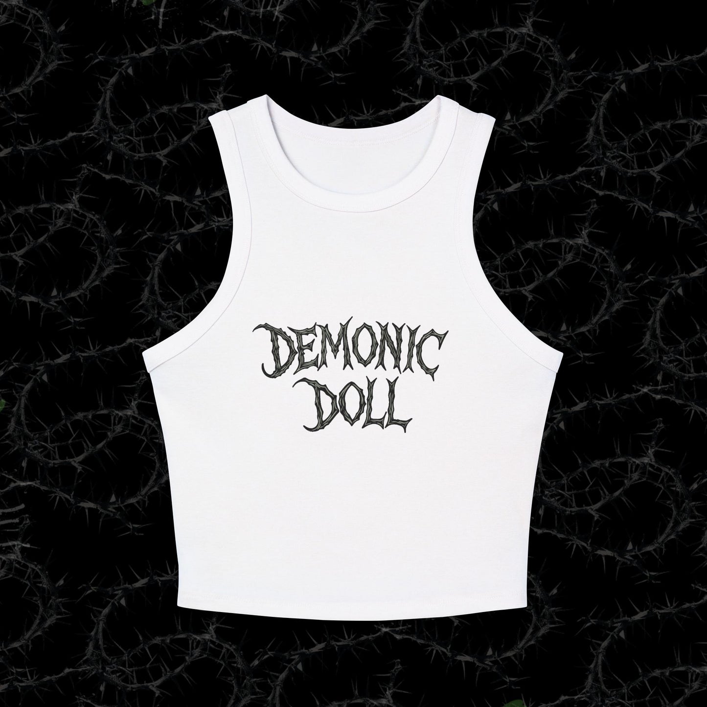 DEMONIC DOLL - Women's Micro Rib Racer Tank Top