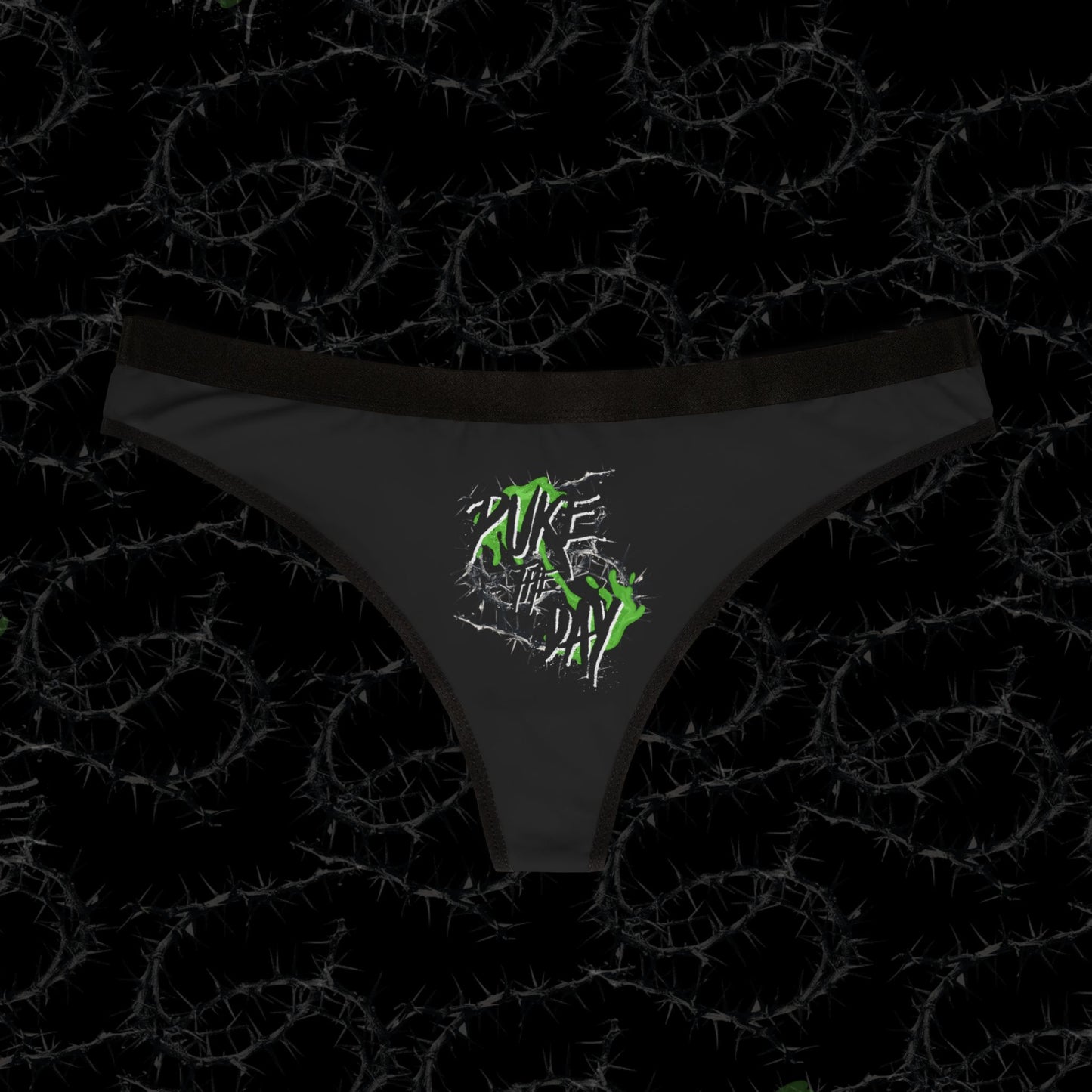 Logo Puke The Day - Women's Thongs (AOP)