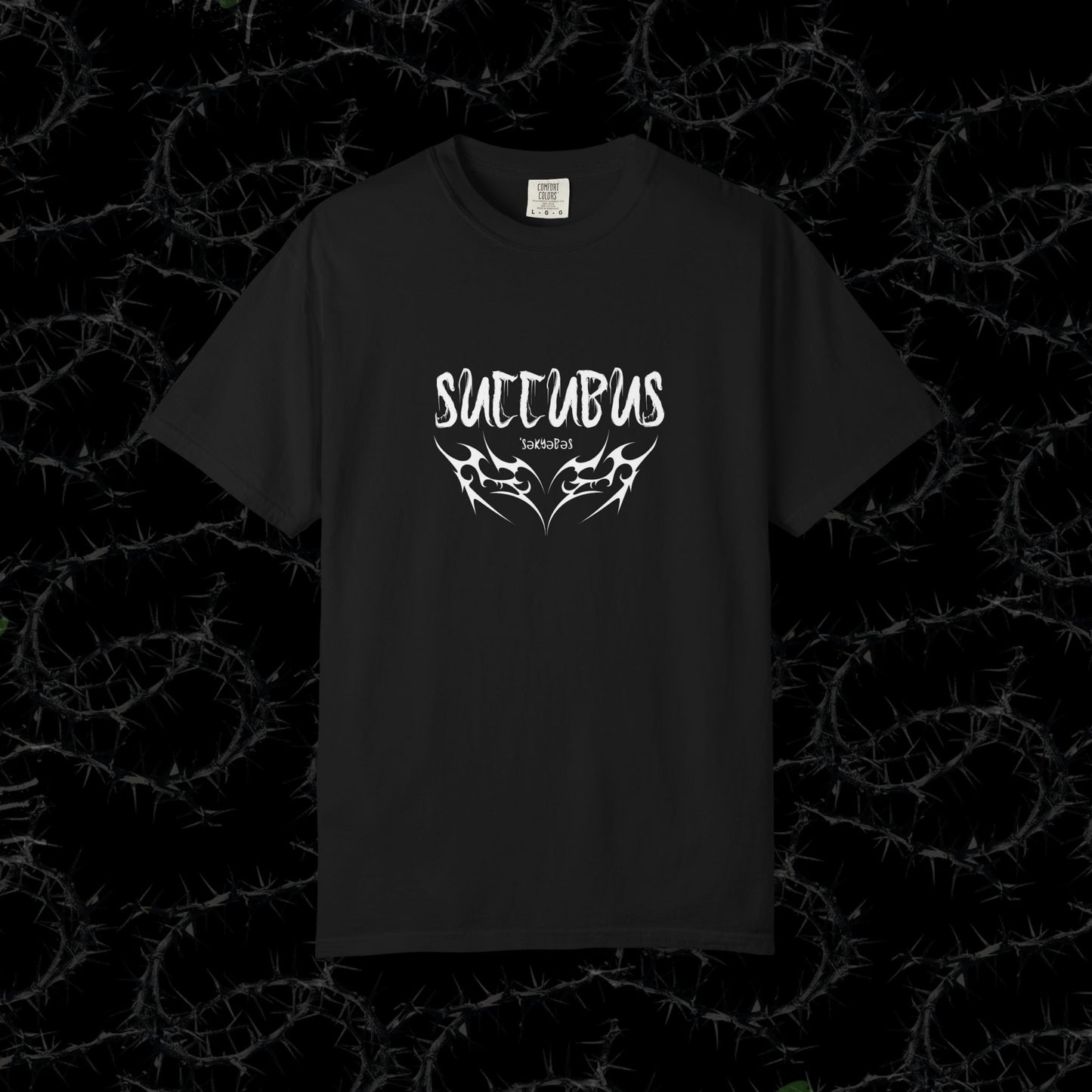 Succubus - Unisex Garment-Dyed T-shirt.