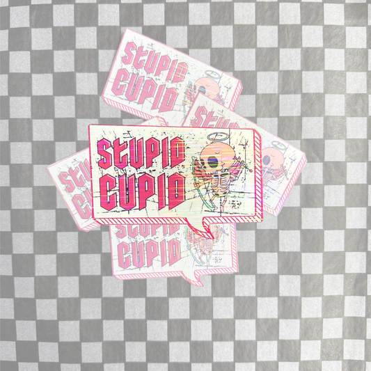 Stupid Cupid Sticker