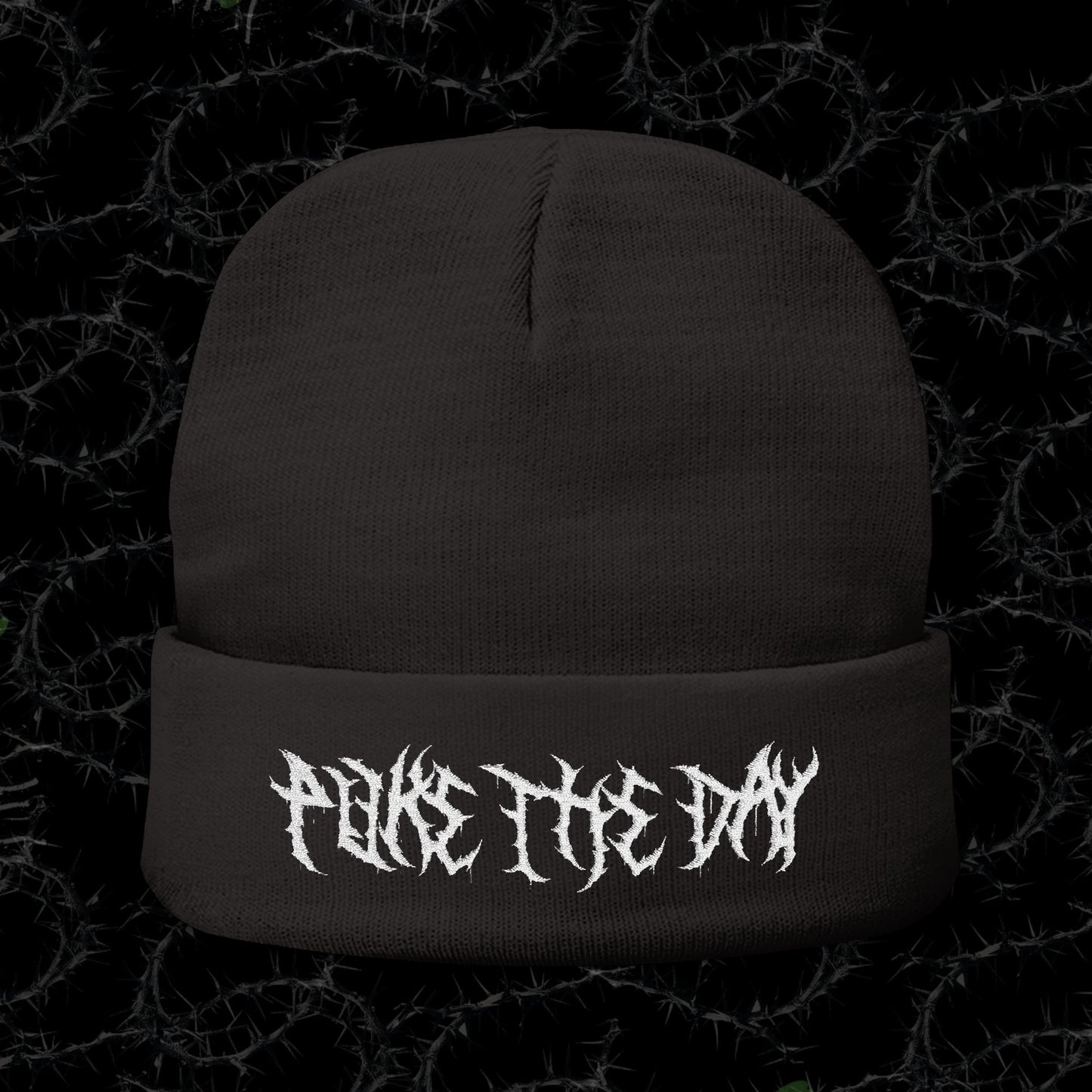 Puke The Day - Knit Beanie (Embroidery)