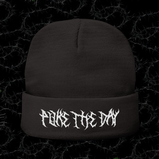 Puke The Day - Knit Beanie (Embroidery)