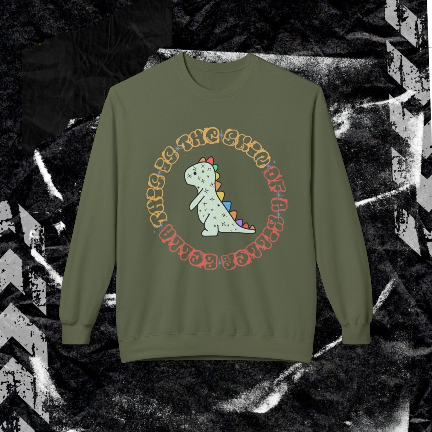 This is the Skin of A Killer Bella - Unisex Midweight Softstyle Fleece Crewneck Sweatshirt