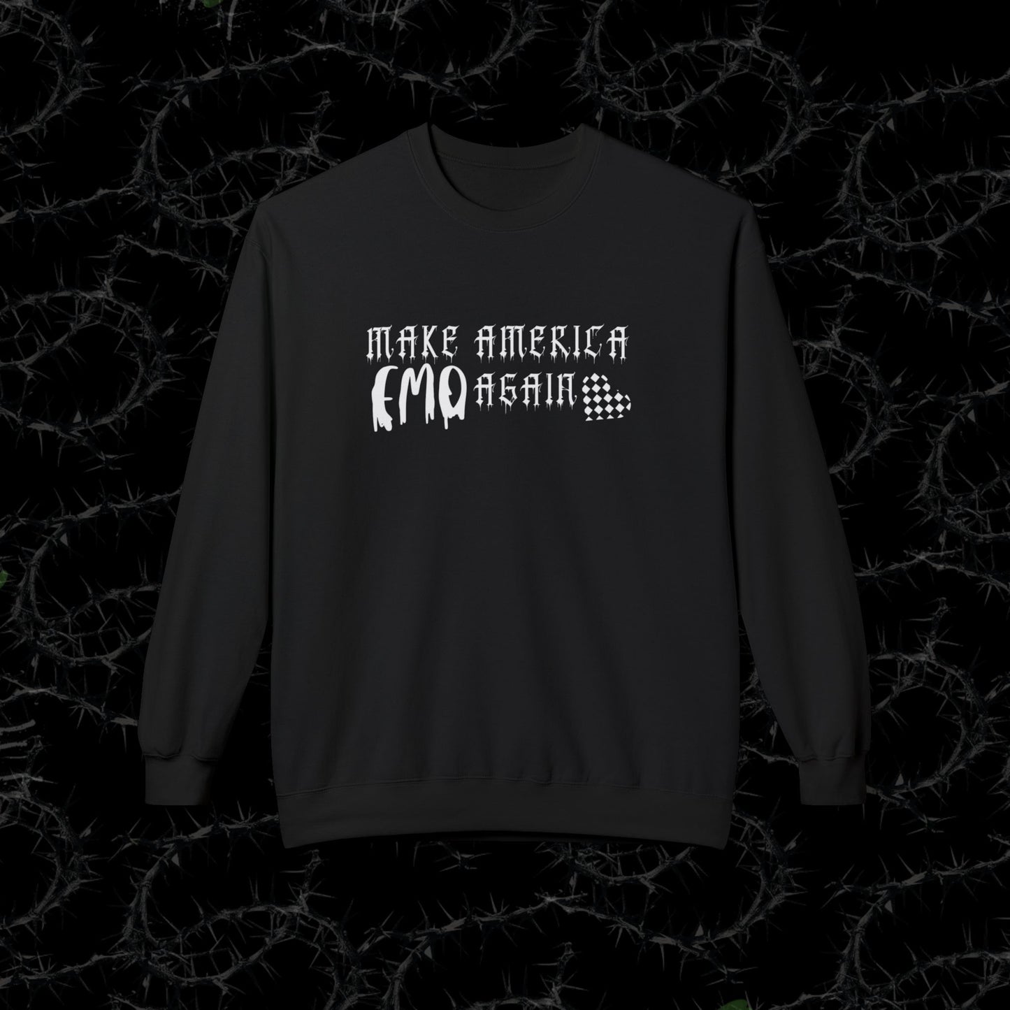 Make America Emo Again - Unisex Midweight Softstyle Fleece Crewneck Sweatshirt