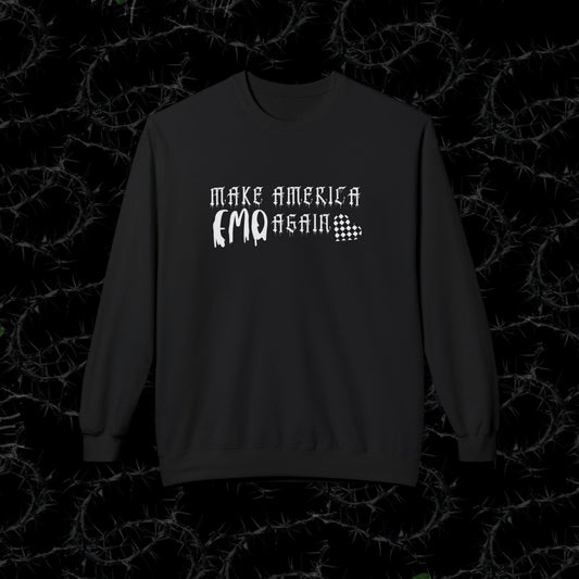 Make America Emo Again - Unisex Midweight Softstyle Fleece Crewneck Sweatshirt