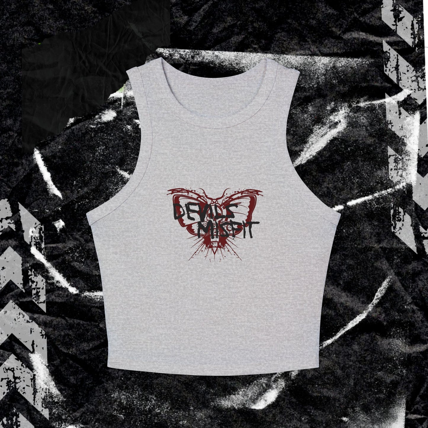 DEVILS MISFIT - Women's Micro Rib Racer Tank Top