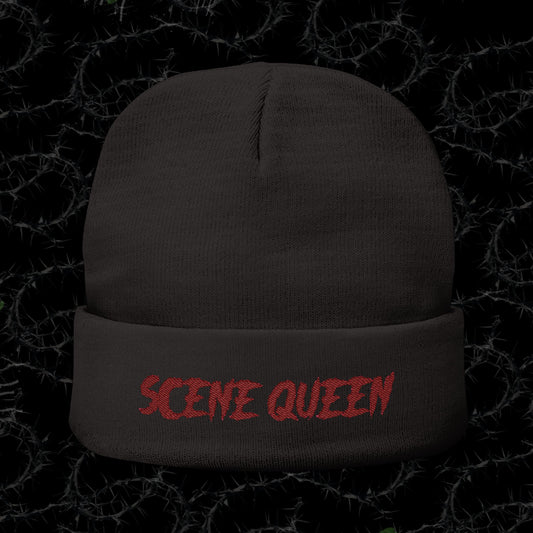 Scene Queen - Knit Beanie (Embroidery)