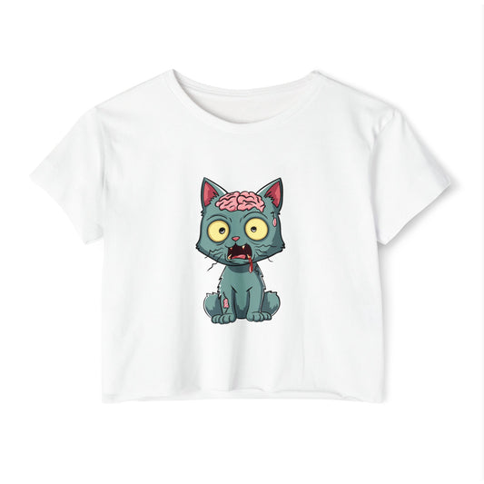 Zombie Cat- Festival Crop Top