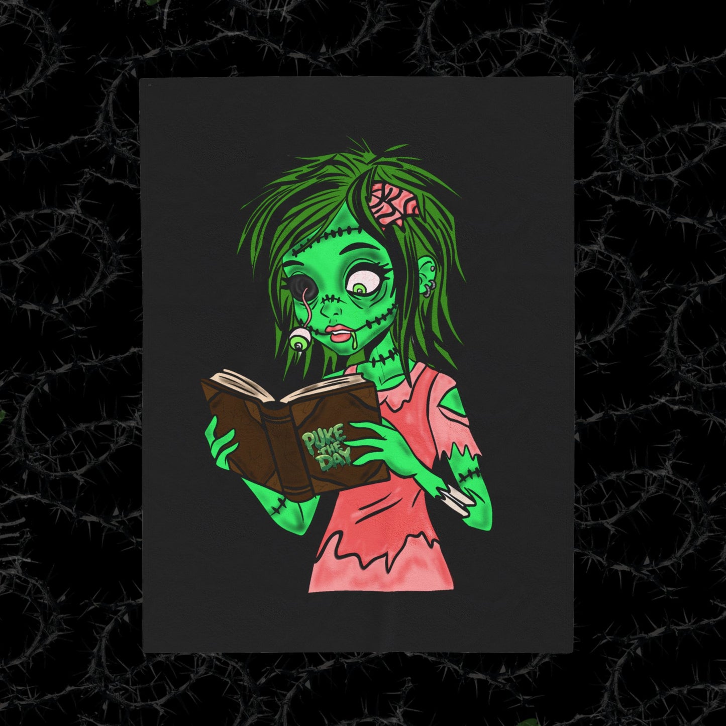 Living Dead Girl - Velveteen Plush Blanket