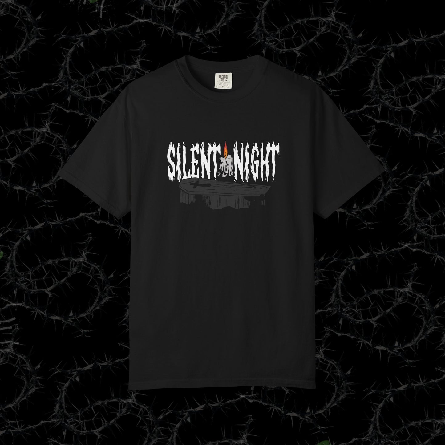 SILENT NIGHT - Unisex Garment-Dyed T-shirt