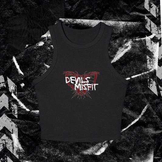 DEVILS MISFIT - Women's Micro Rib Racer Tank Top
