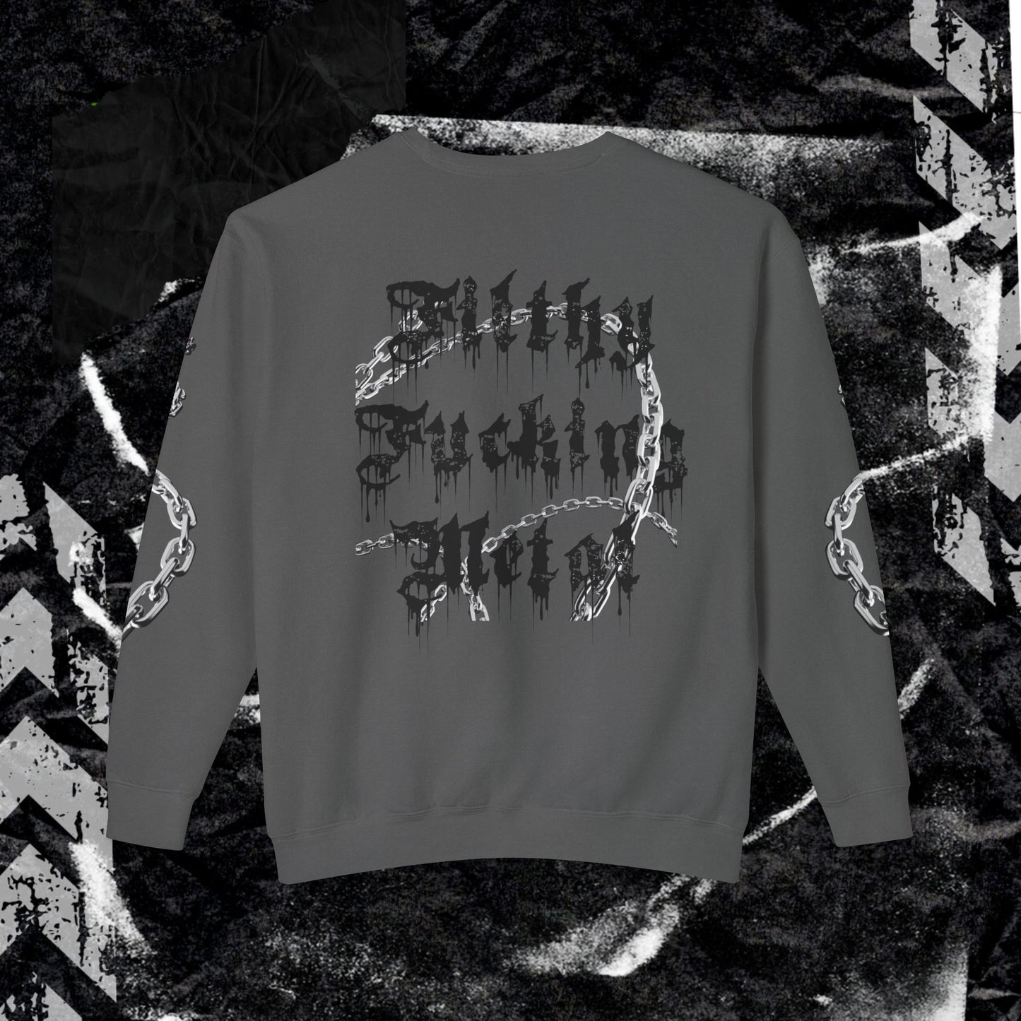FITHLY F*CKING METAL - Unisex Lightweight Crewneck Sweatshirt