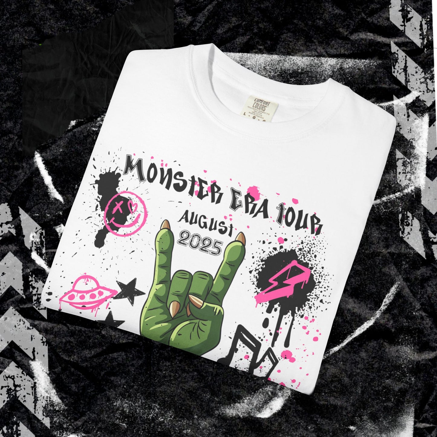 Monster Era Tour - Unisex Garment-Dyed T-shirt.
