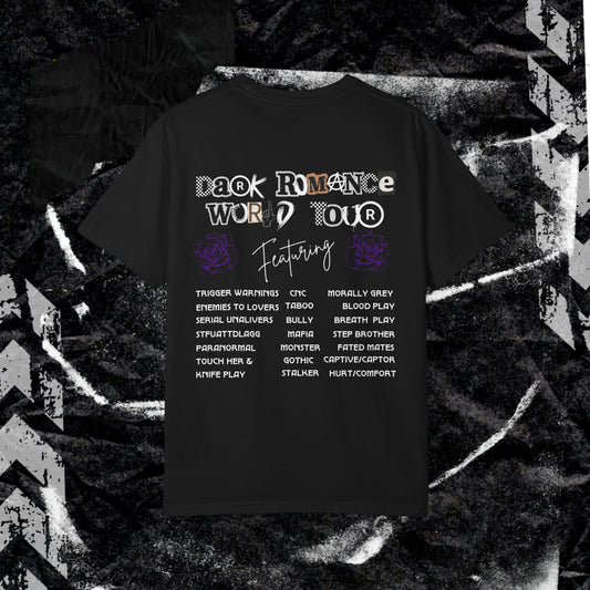 Dark Romance World Tour  - Unisex Garment-Dyed T-shirt.