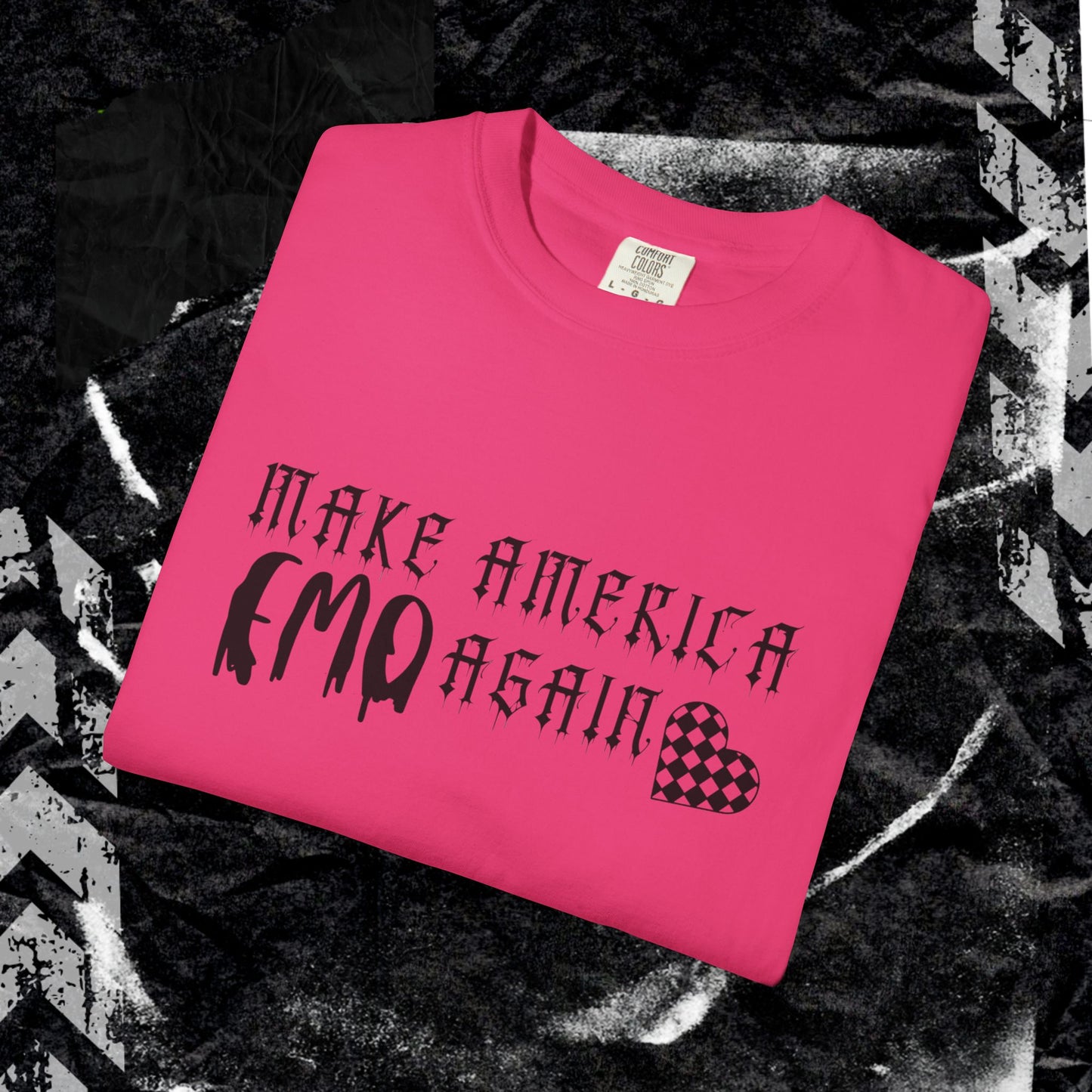Make America Emo Again - Unisex Garment-Dyed T-shirt.