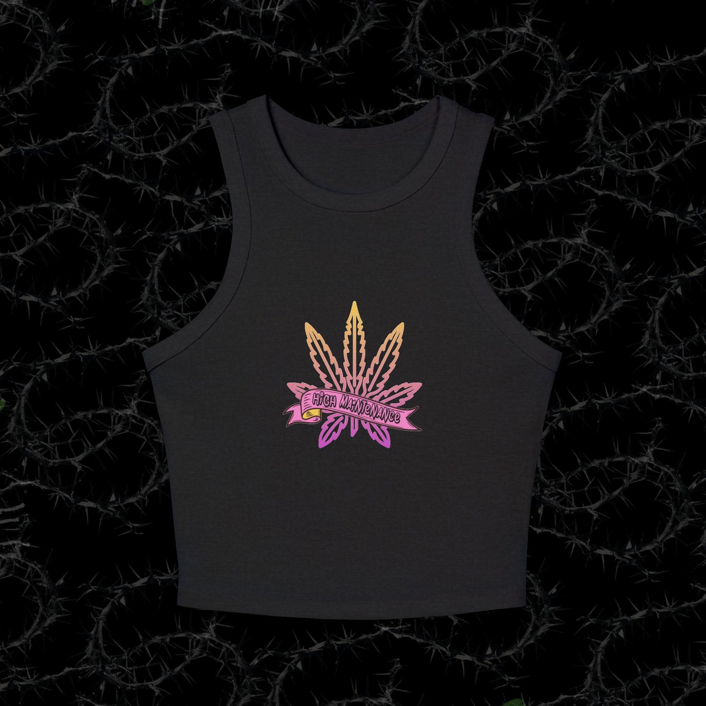 High Maintenance - Women's Micro Rib Racer Tank Top