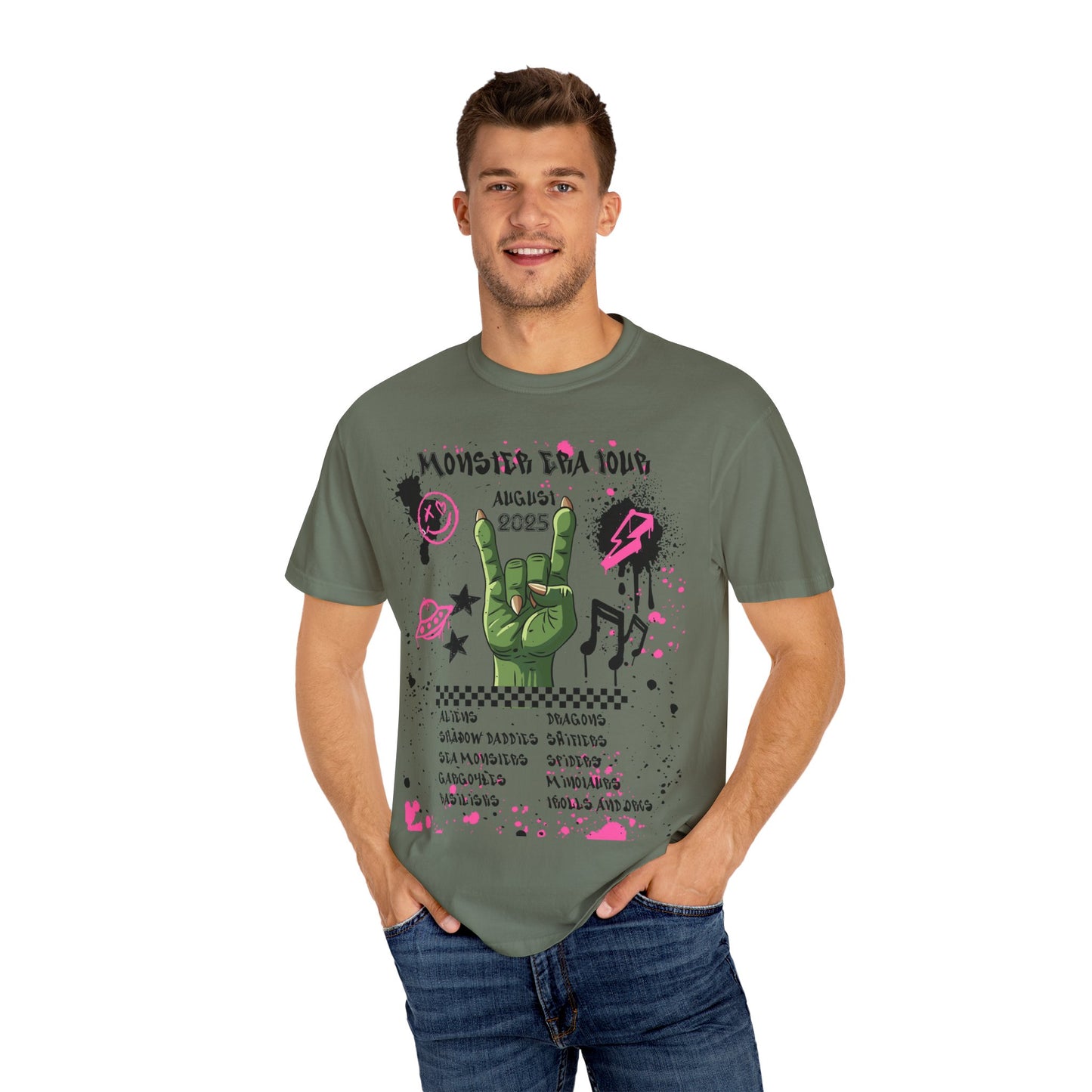 Monster Era Tour - Unisex Garment-Dyed T-shirt.