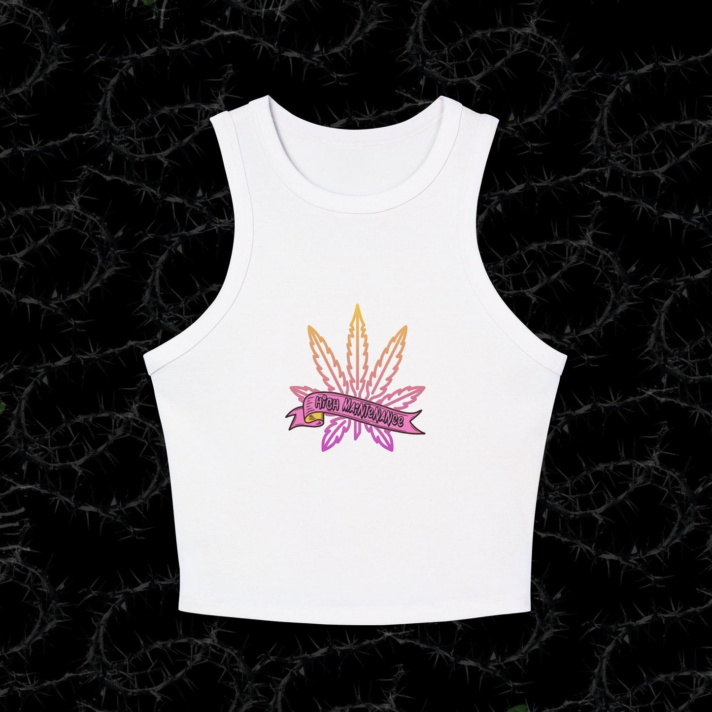 High Maintenance - Women's Micro Rib Racer Tank Top