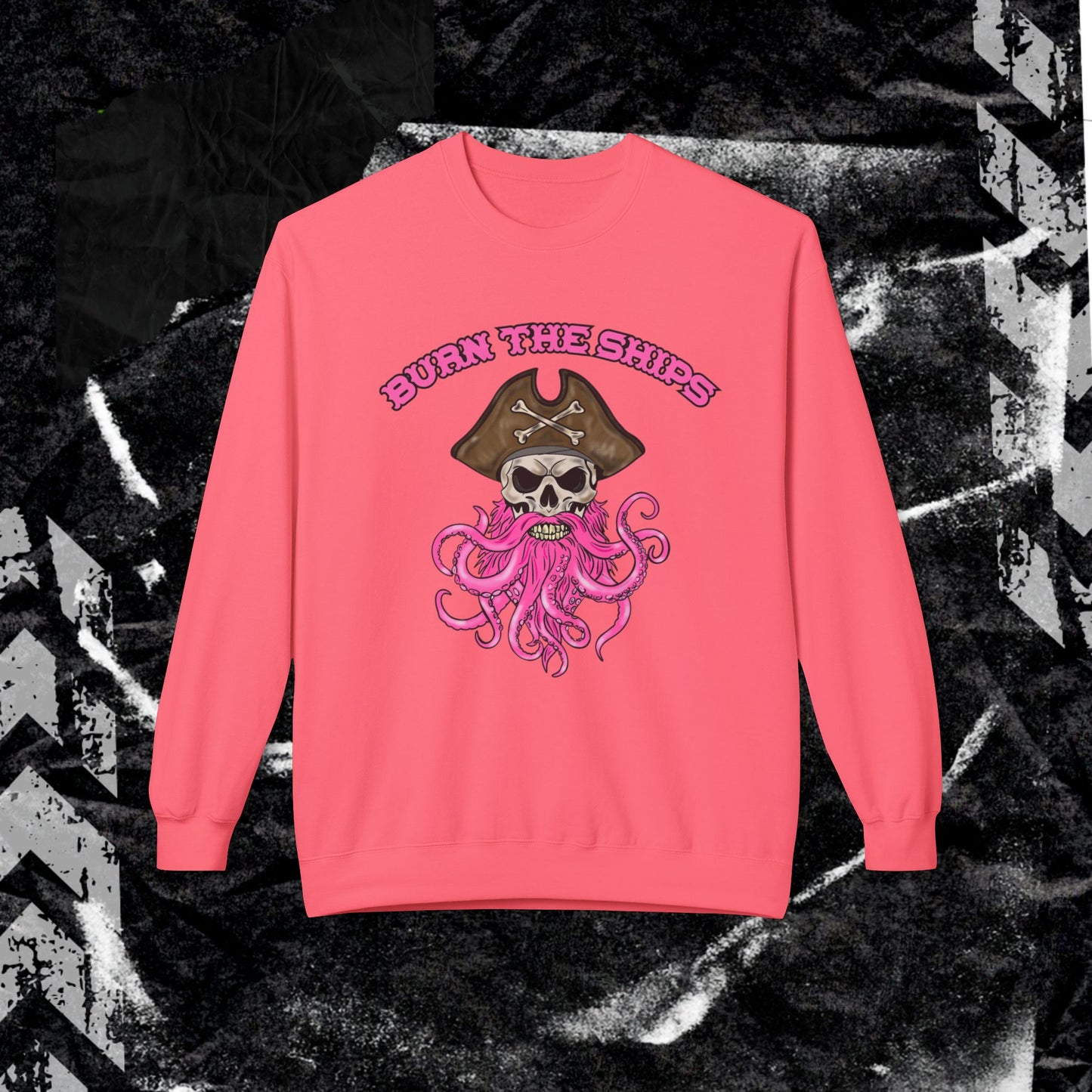 Burn The Ships - Unisex Midweight Softstyle Fleece Crewneck Sweatshirt