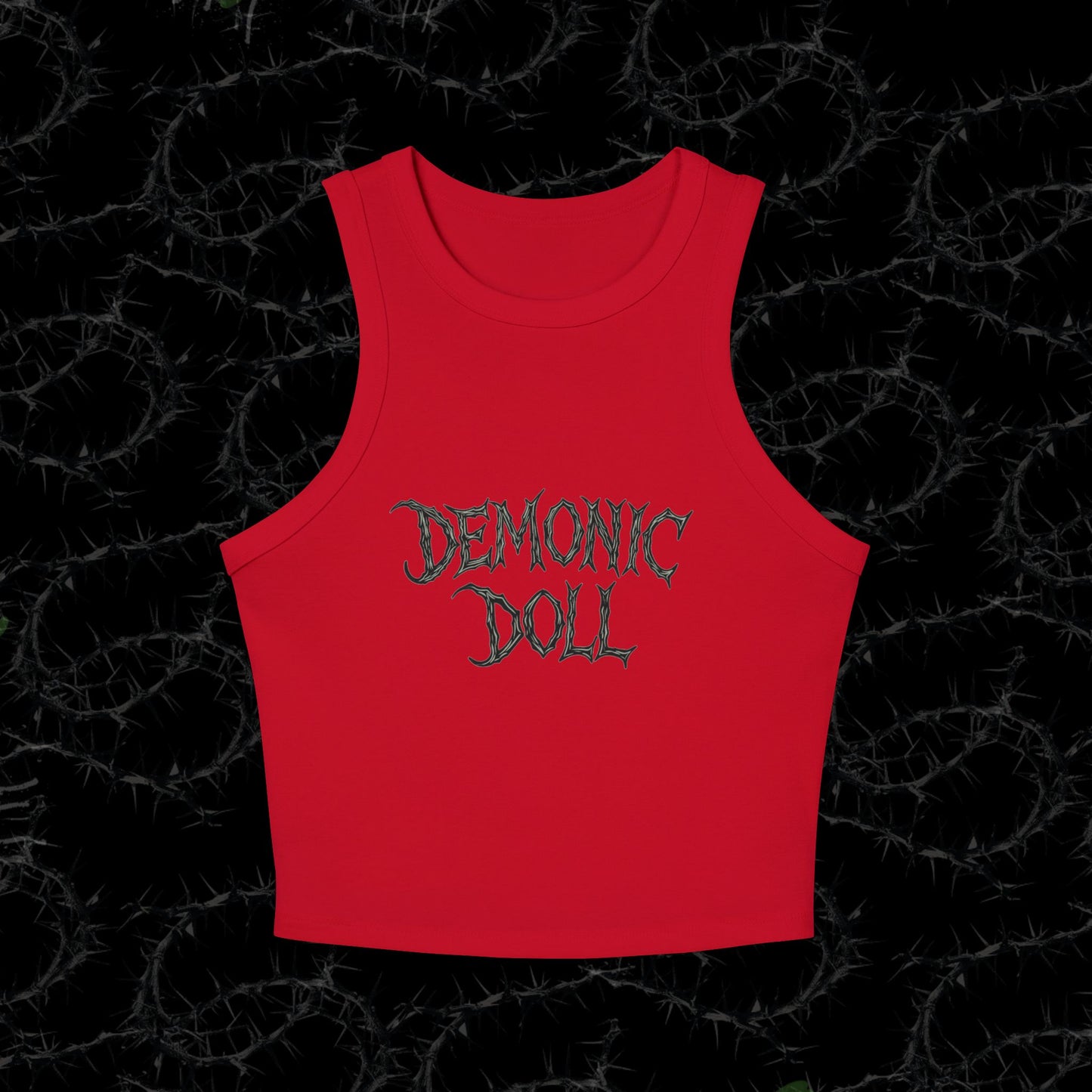 DEMONIC DOLL - Women's Micro Rib Racer Tank Top
