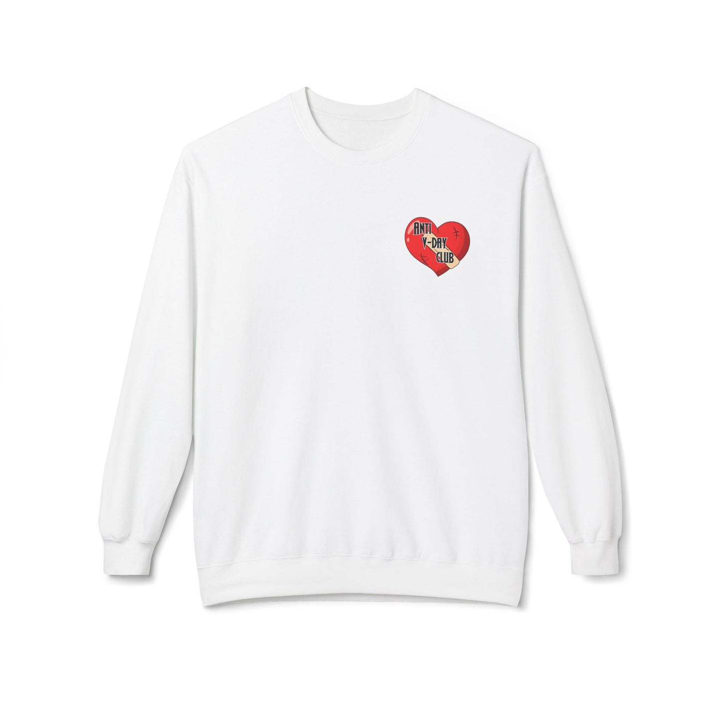 Anti V-Day Club - Unisex Midweight Softstyle Fleece Crewneck Sweatshirt