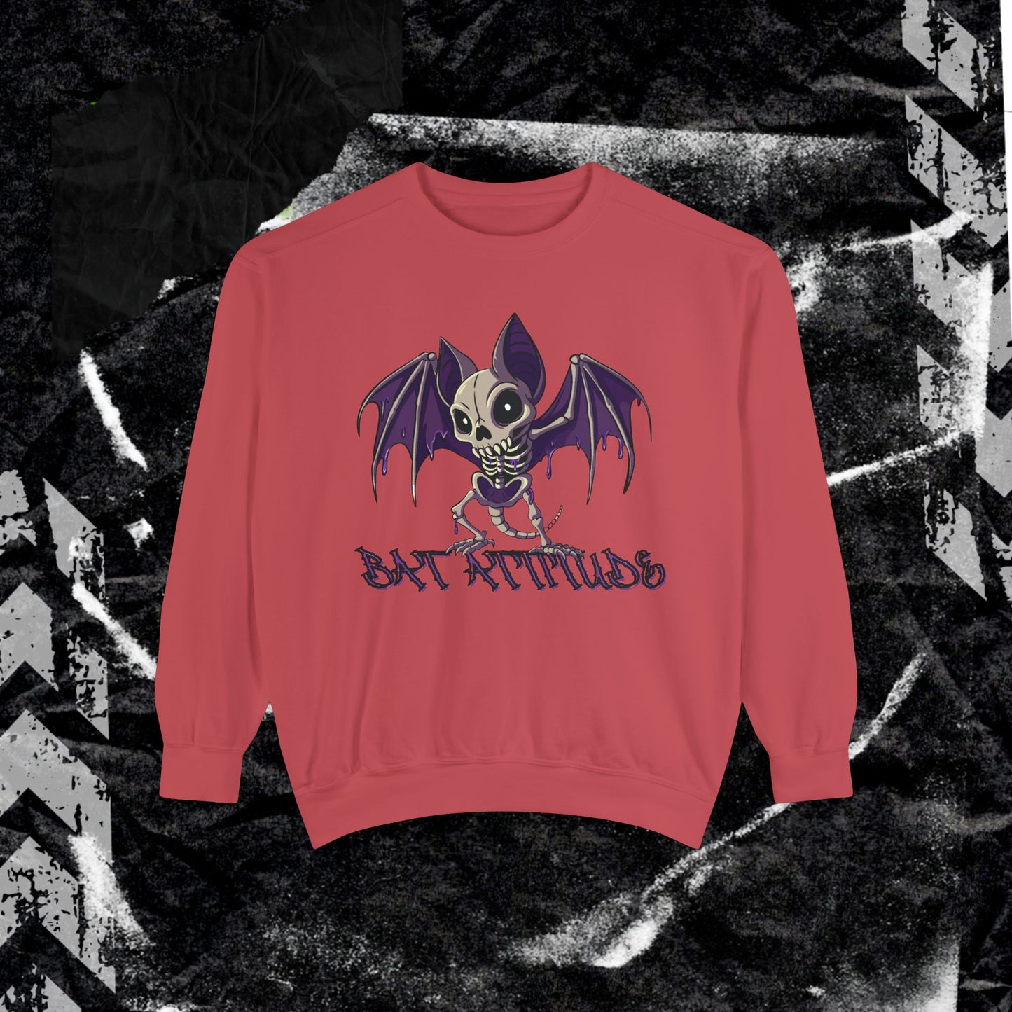 Bat Attitude - Dyed Sweatshirt