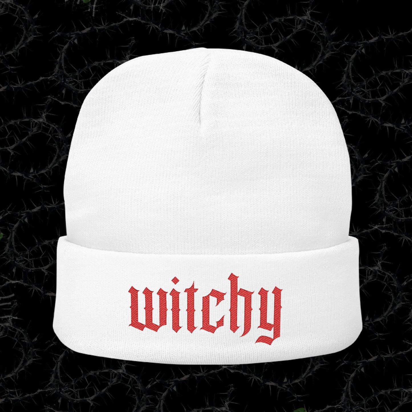 WITCHY - Knit Beanie (Embroidery)