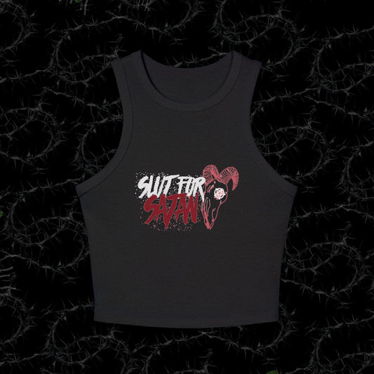 SL*T FOR SATAN - Women's Micro Rib Racer Tank Top