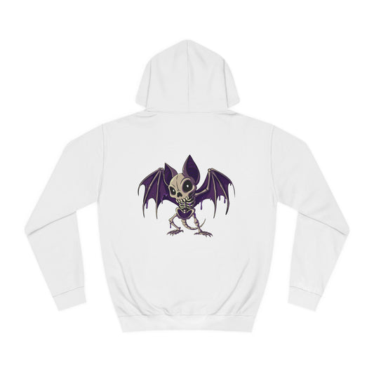 Purple People Eater Batty  - Unisex College Hoodie