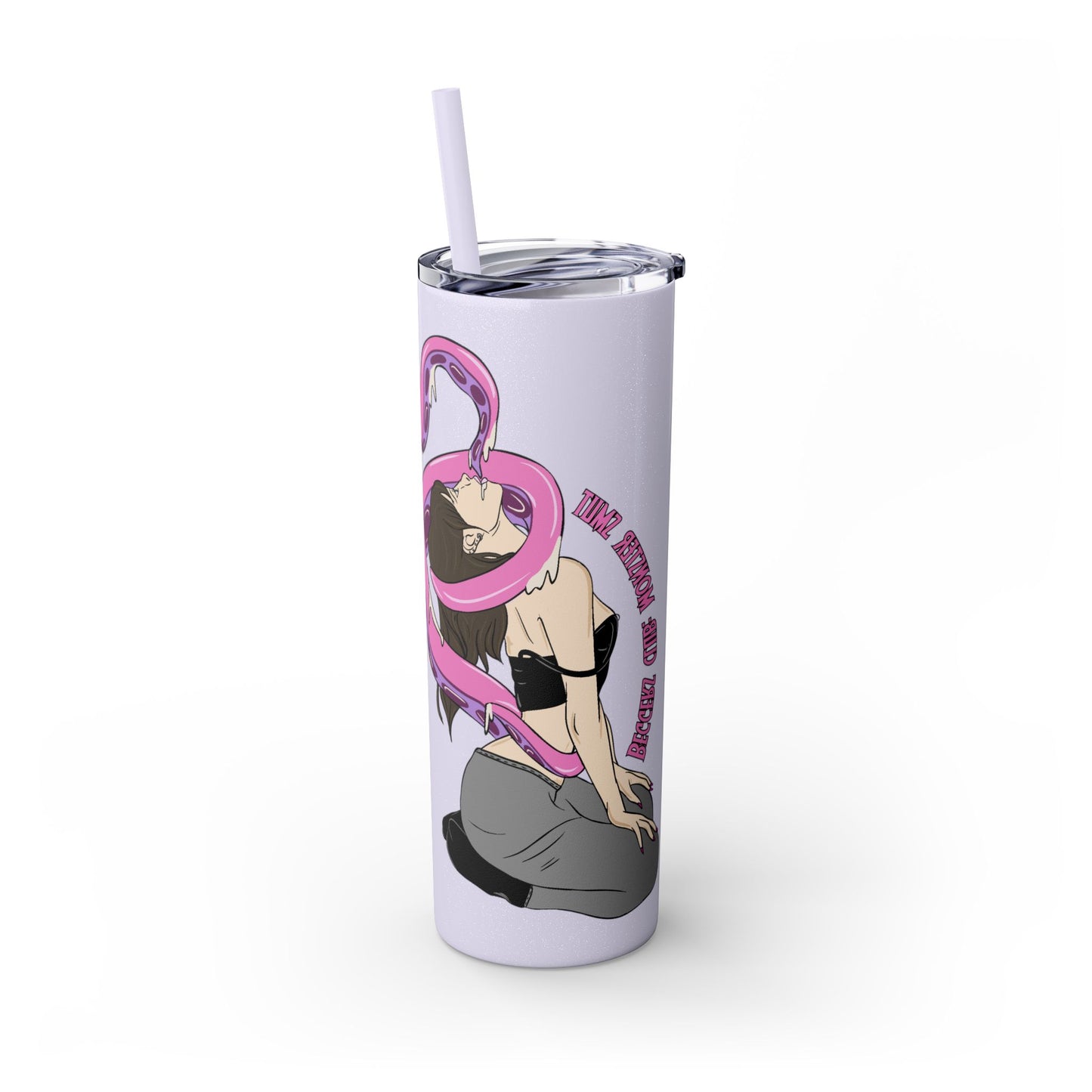 BEGGERS CLUB : MONSTER SMUT  - Skinny Tumbler with Straw, 20oz