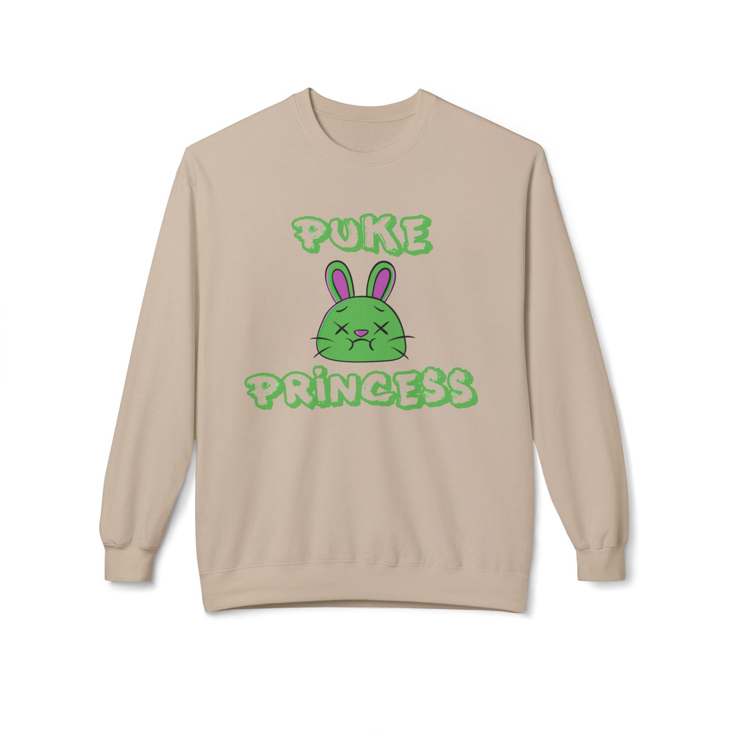 PUKE PRINCESS - Unisex Midweight Softstyle Fleece Crewneck Sweatshirt