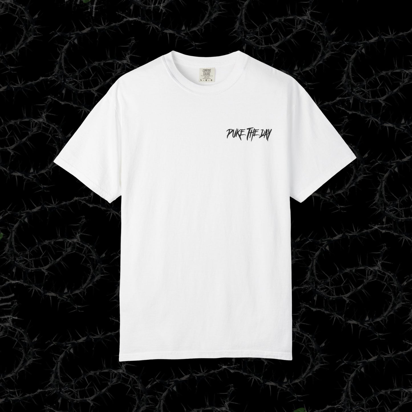 HELLCAT (BACK PRINT) - Unisex Garment-Dyed T-shirt.