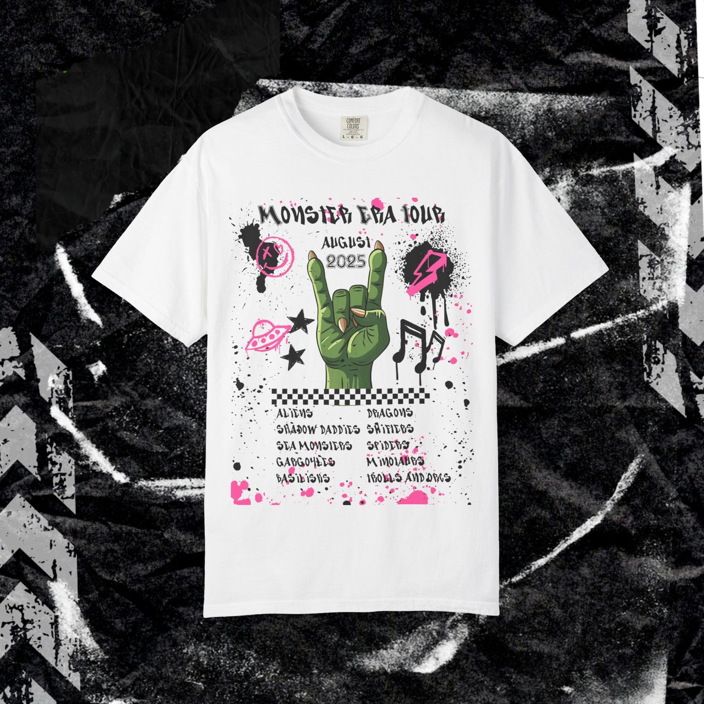Monster Era Tour - Unisex Garment-Dyed T-shirt.
