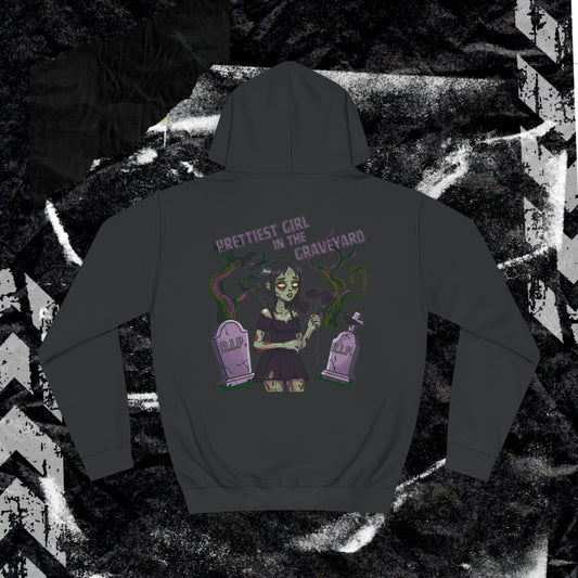 Priettiest Girl In The Graveyard  - Unisex College Hoodie