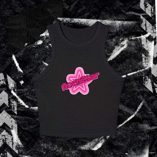 Rockstar - Women's Micro Rib Racer Tank Top
