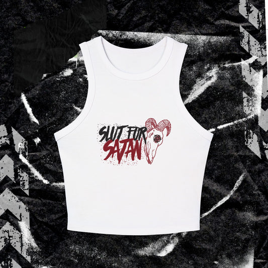 SL*T FOR SATAN - Women's Micro Rib Racer Tank Top