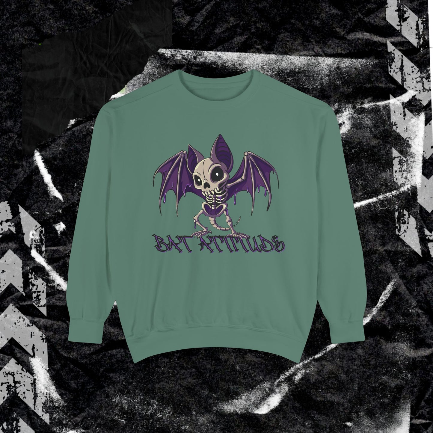 Bat Attitude - Dyed Sweatshirt