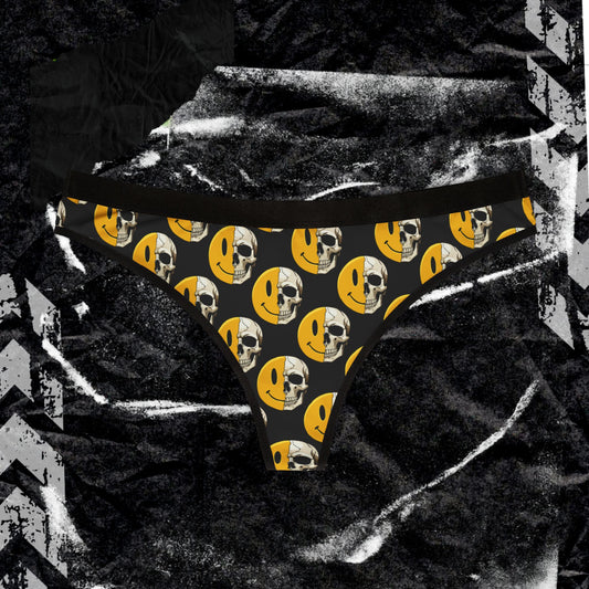smiley - Women's Thongs (AOP)