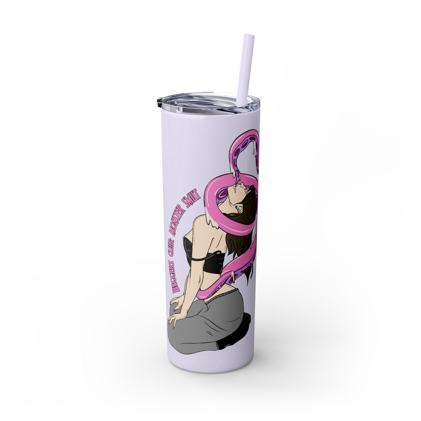 BEGGERS CLUB : MONSTER SMUT  - Skinny Tumbler with Straw, 20oz