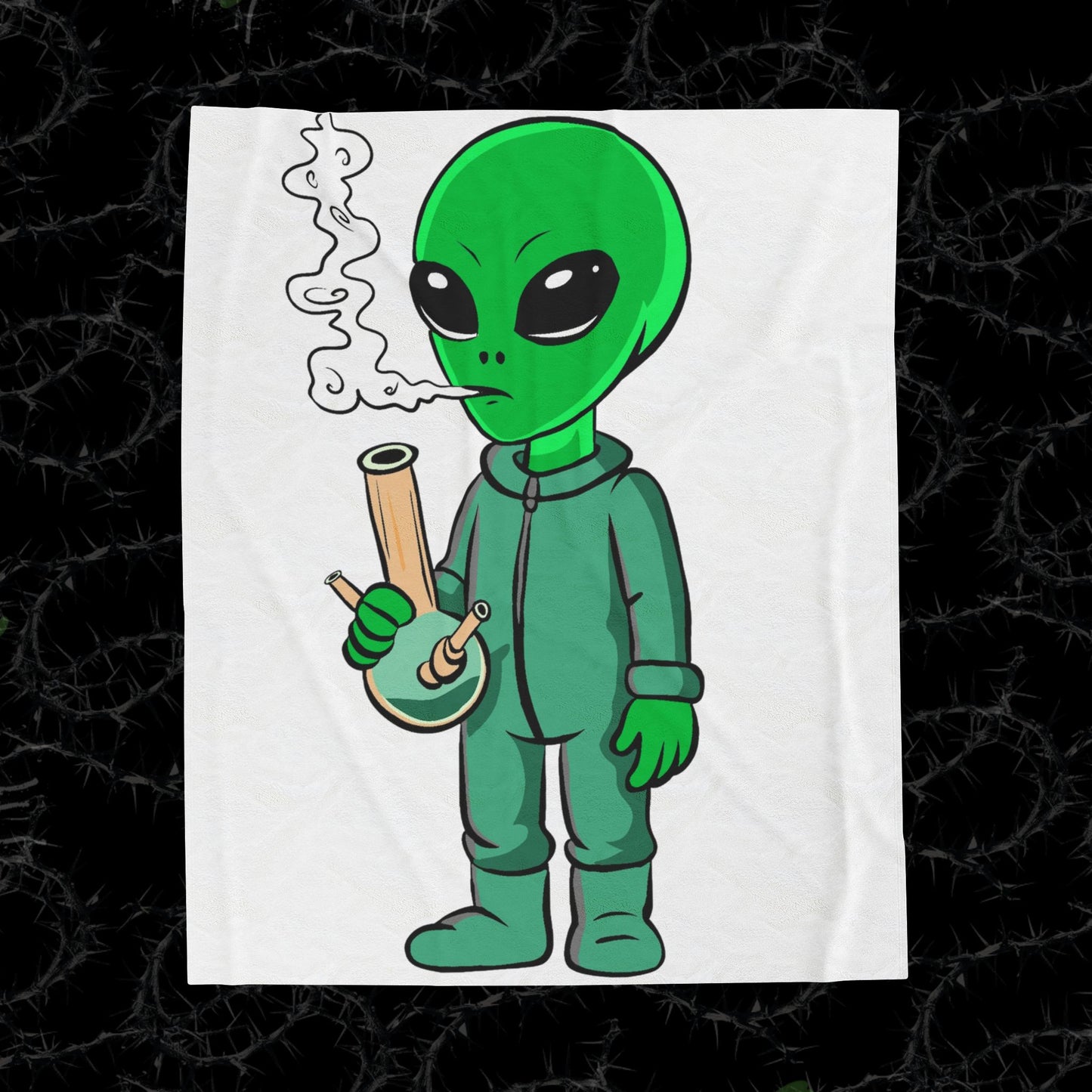 Alien Smoke - Velveteen Plush Blanket